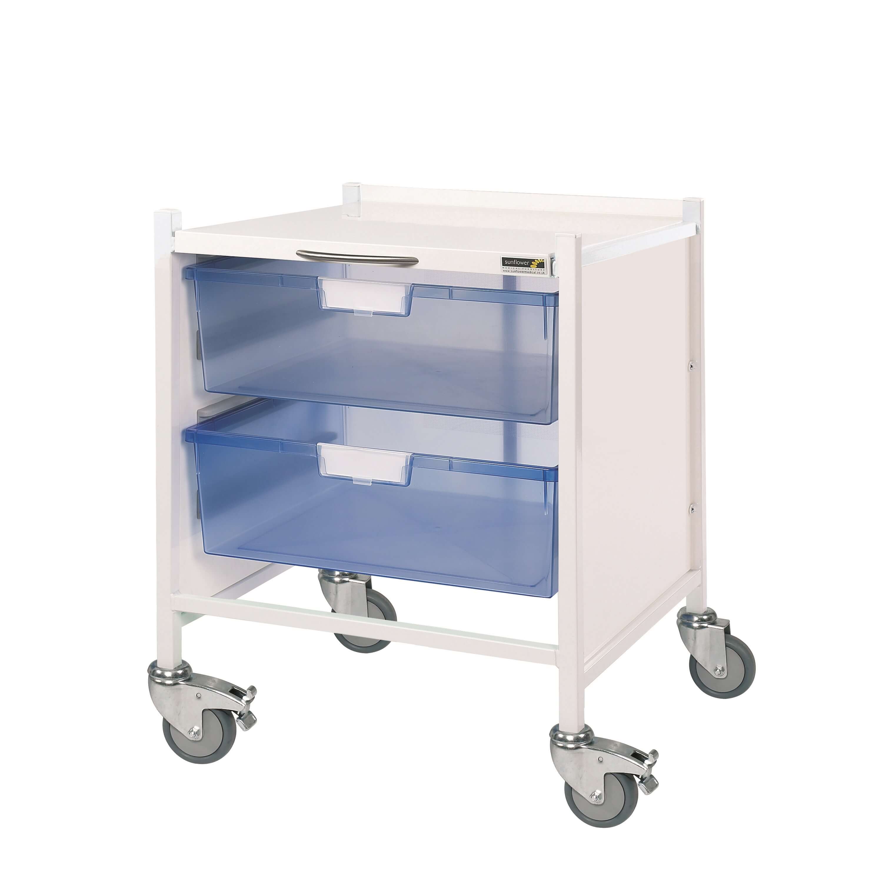 Vista 15 Trolley - Two Double Blue Trays
