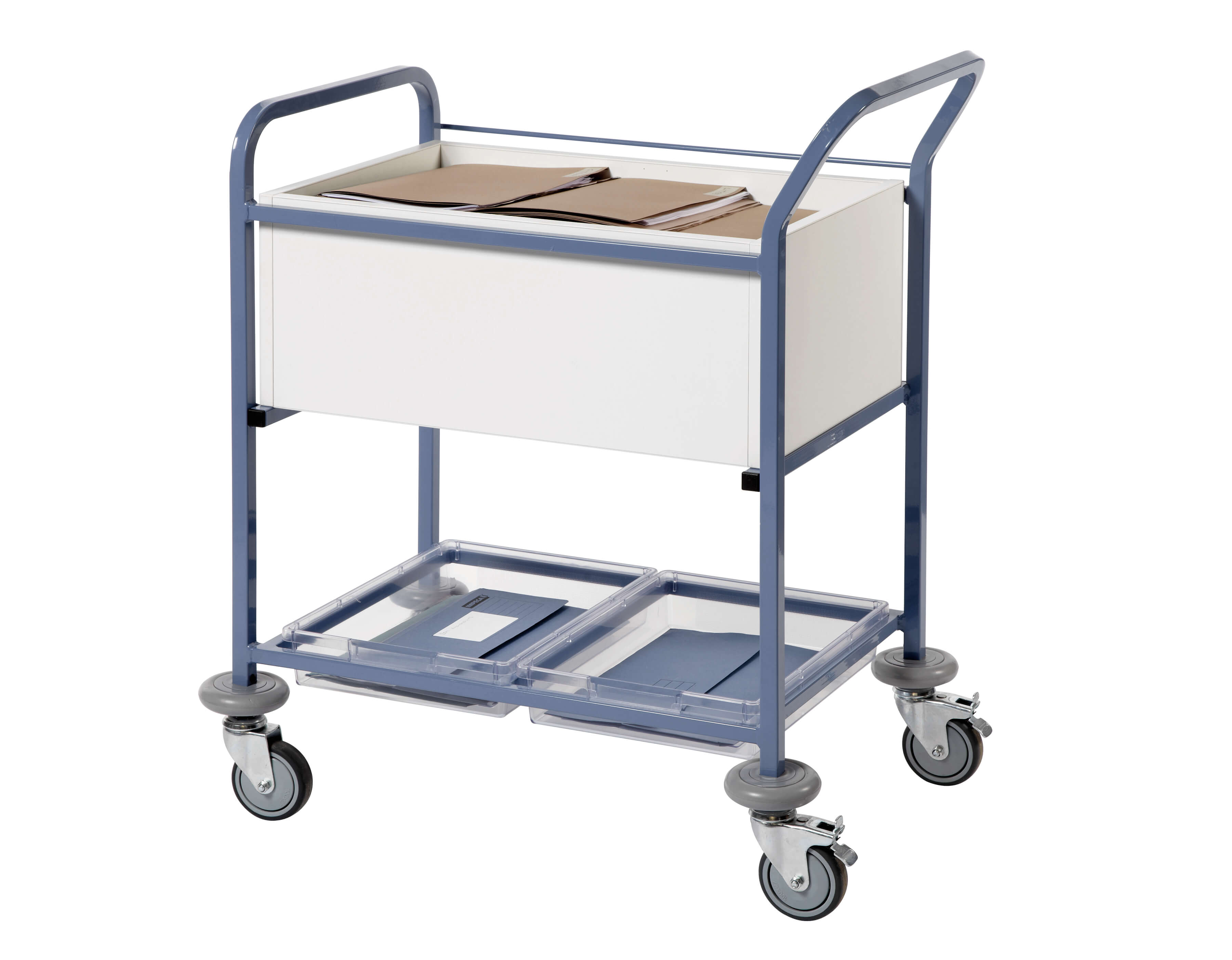 Records Transfer Trolley with Open Top